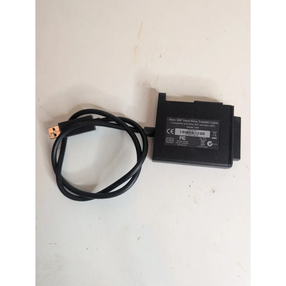 Xbox 360 Hard Drive Transfer Cable Model 1499 Compatible 360 And 360 S Black